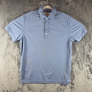 Ministry Of Supply Apollo Polo Shirt Mens Size Medium Blue Stretch Performance